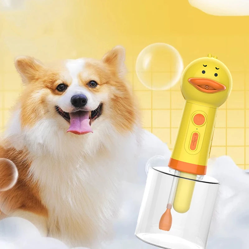 Duck Pet Foam Dispenser — For Gentle Bath Time, alternate angle