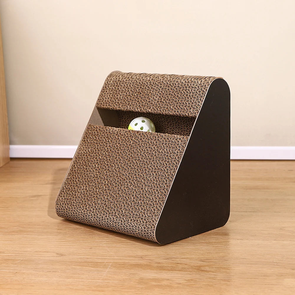 Cat Scratcher & Play Toy — Durable Cardboard Design, premium quality view