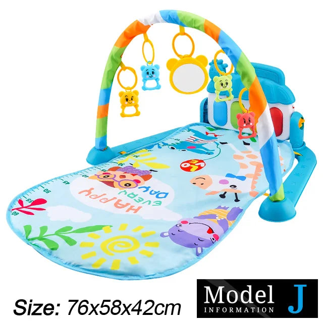Baby Activity Gym — Musical Piano Play Mat, top view