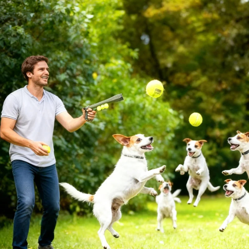 Pet Tennis Ball Launcher — Interactive Dog Play, premium quality view