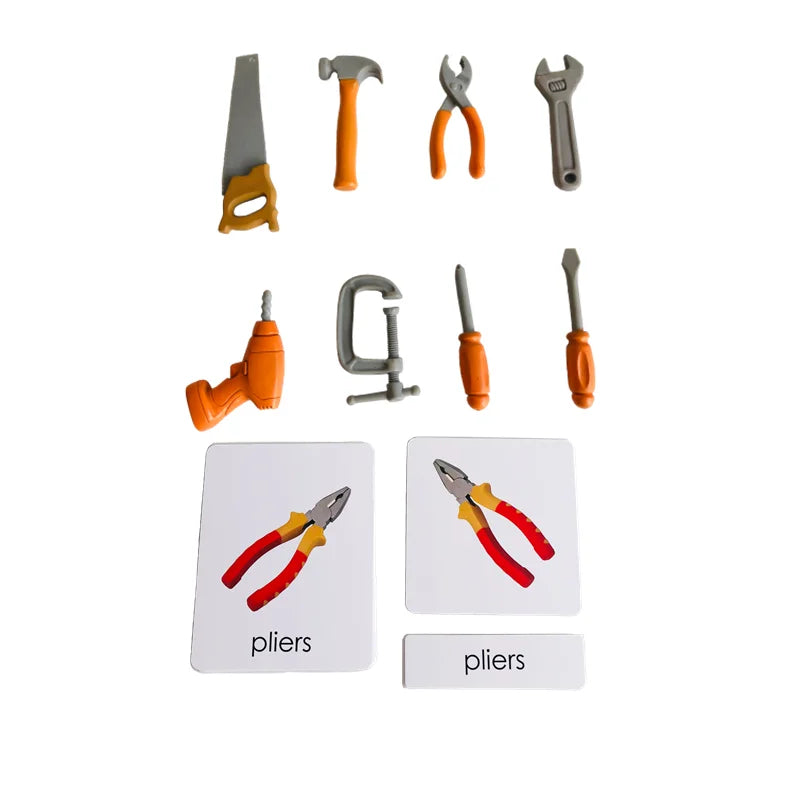 Montessori 3-Part Card Models — Child Language Learning, top view