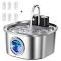 Pet Water Fountain — Wireless Sensor, Stainless Steel 3L, thoughtful detail