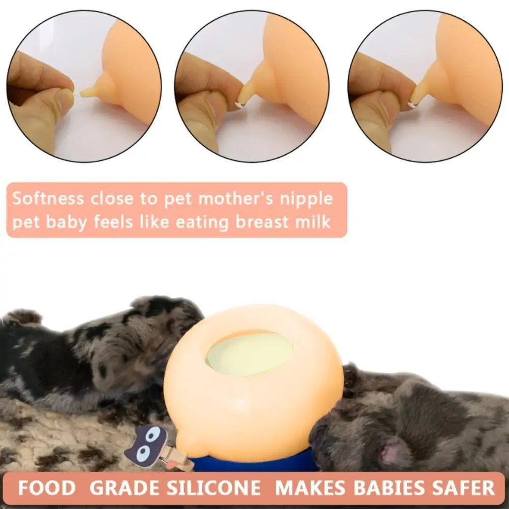 Puppy & Kitten Milk Feeder — Silicone Nursing Bowl, alternate angle