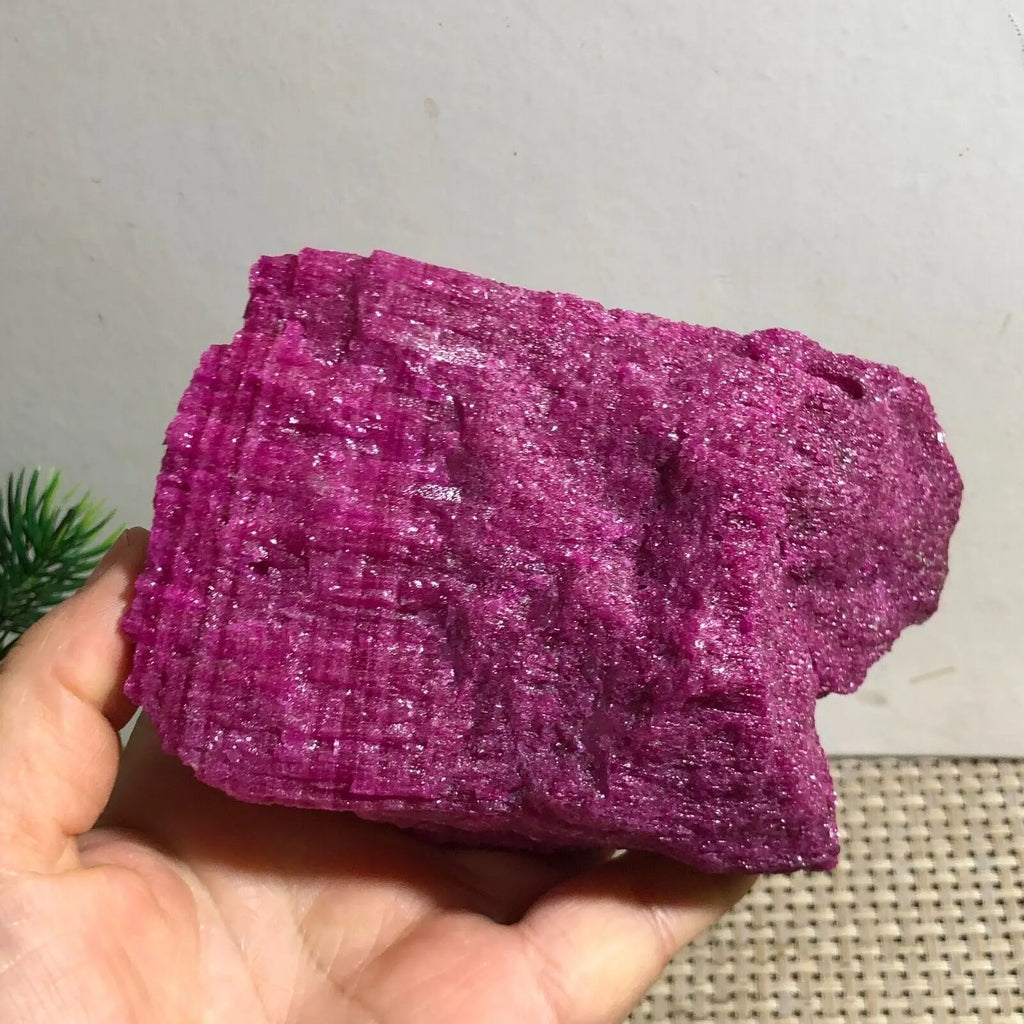 Raw Ruby Gemstone — Healing & Wellness Crystal, alternate angle