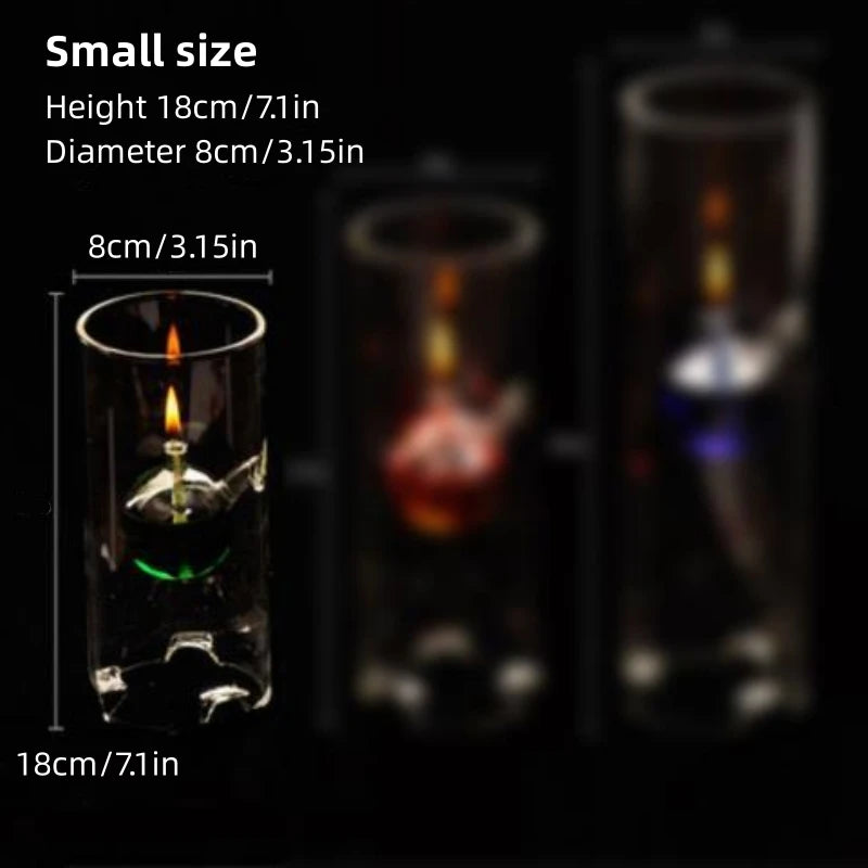 Glass Oil Lamp — Gentle Ambiance for Your Home, natural styling