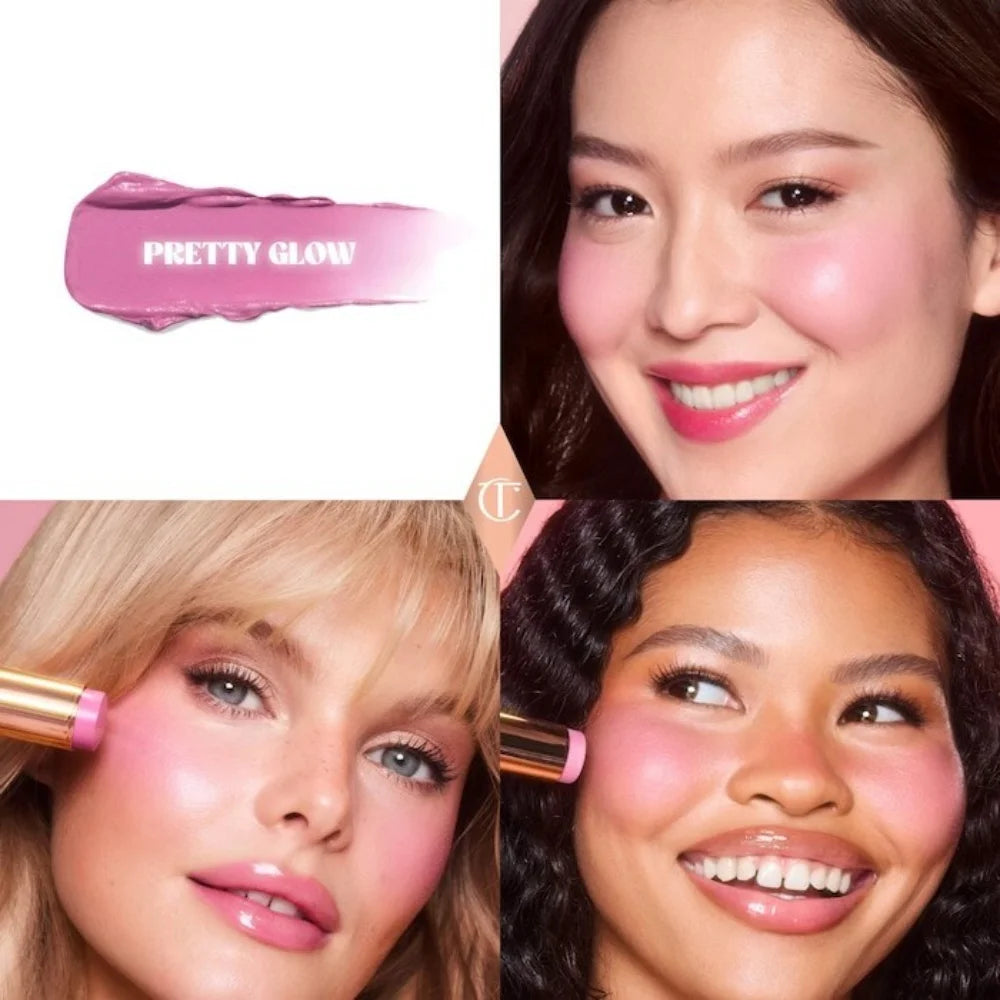 Liquid Blush & Highlight Wand — Luminous Radiance, cozy moment