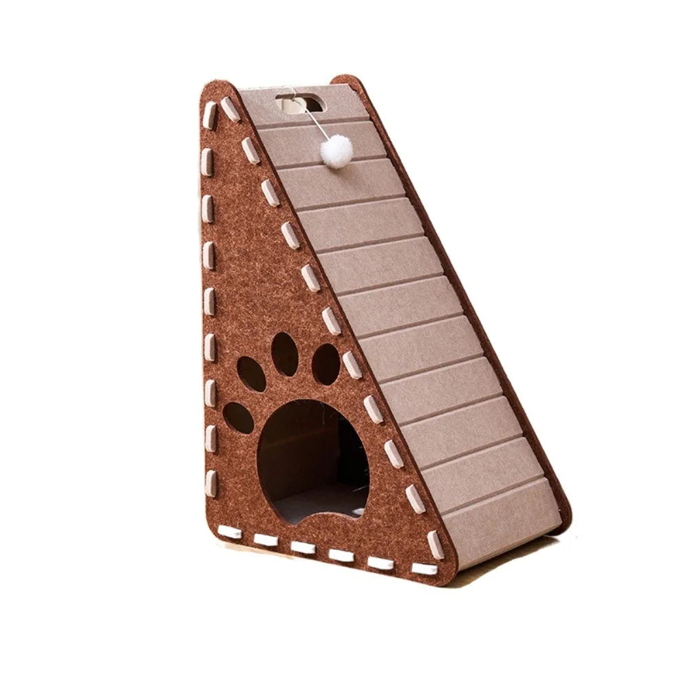 Felt Cat Scratcher — Cozy Hideaway & Play, thoughtful detail