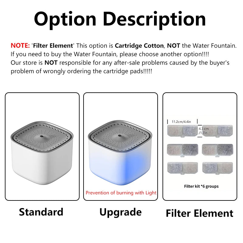Pet Water Fountain 3L — Automatic Filtered Dispenser, close-up detail