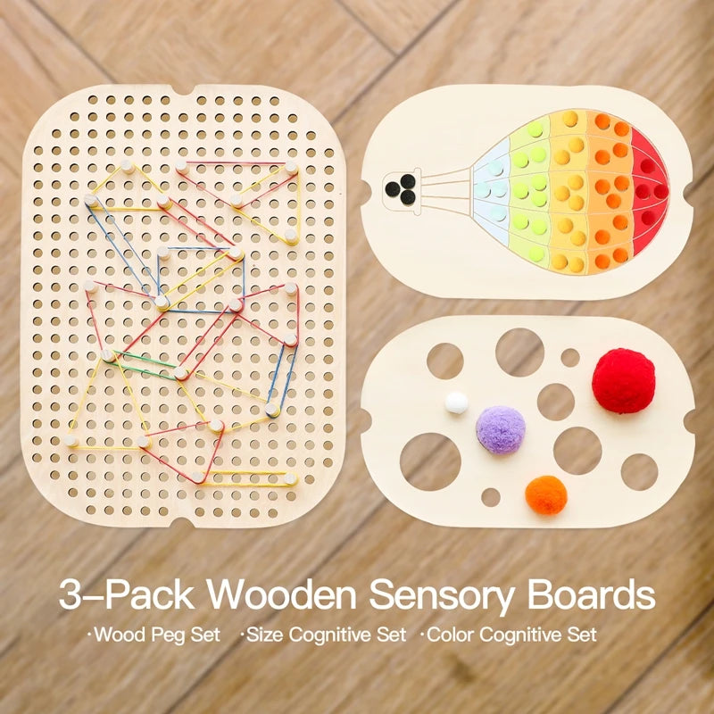 Montessori Sensory Tray Table — Early Learning Play, close-up detail