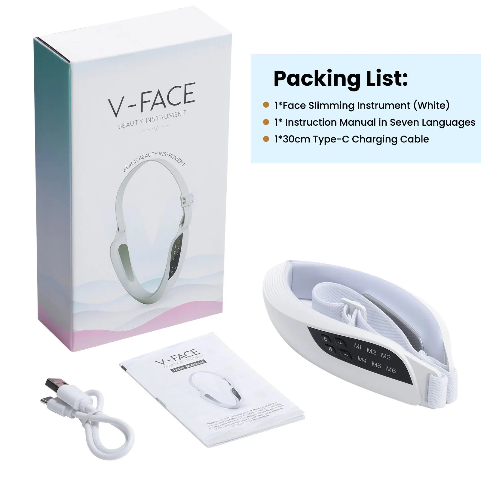 Electric V Face Lifting Device — Micro-current Firming, soft texture detail