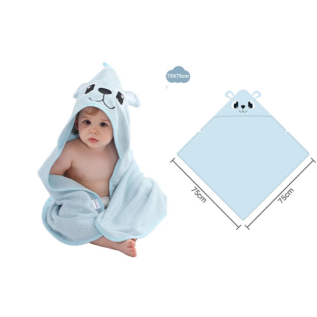 Bamboo Hooded Baby Towel — Gentle Lion Wrap, elegant display