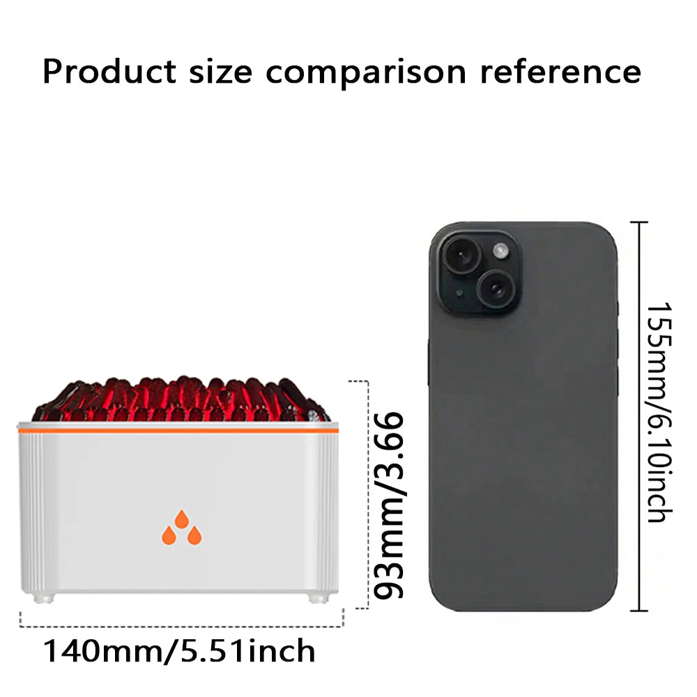 Flame Essential Oil Diffuser — Gentle Ambiance, premium quality view