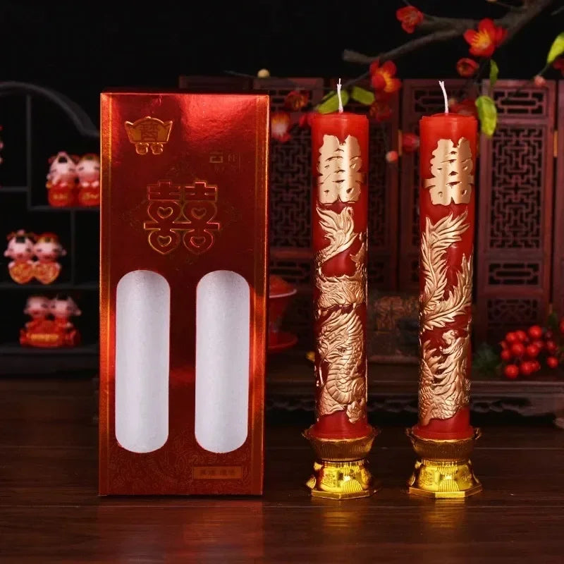 Wedding Candles — Dragon & Phoenix Unity Decor, premium quality view