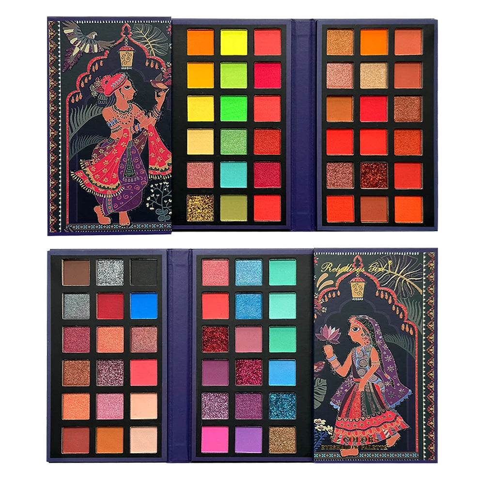 Eyeshadow Palette — 72 Vibrant Matte & Shimmer Shades, lifestyle setting