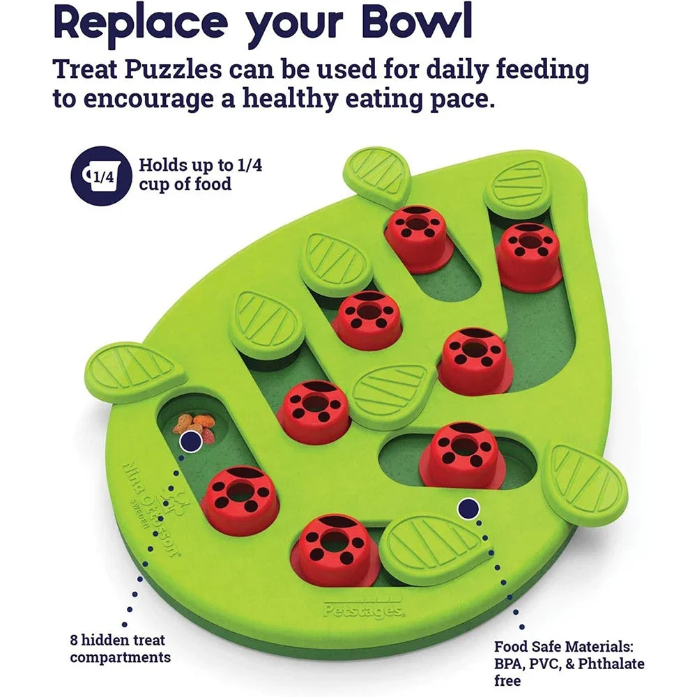 Cat Treat Puzzle — Interactive Play for Enrichment, natural styling
