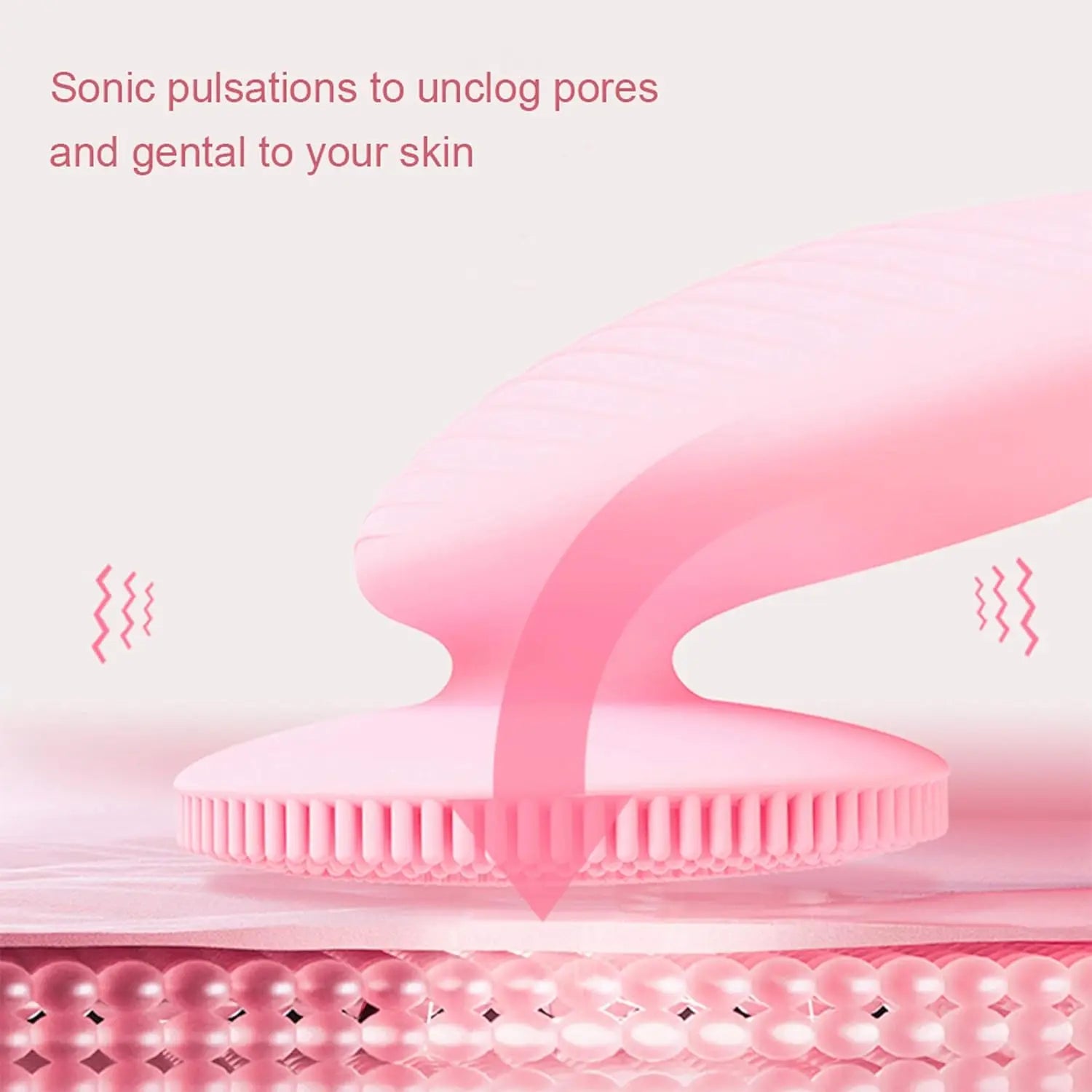 Sonic Facial Cleansing Brush — Gentle Pore Purifier, alternate angle