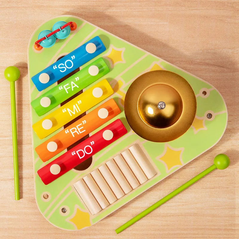 Montessori Music Table — Early Musical Discovery, close-up detail