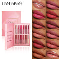 12-Color Matte Liquid Lipstick — Non-Sticky & Moisturizing, soft texture detail