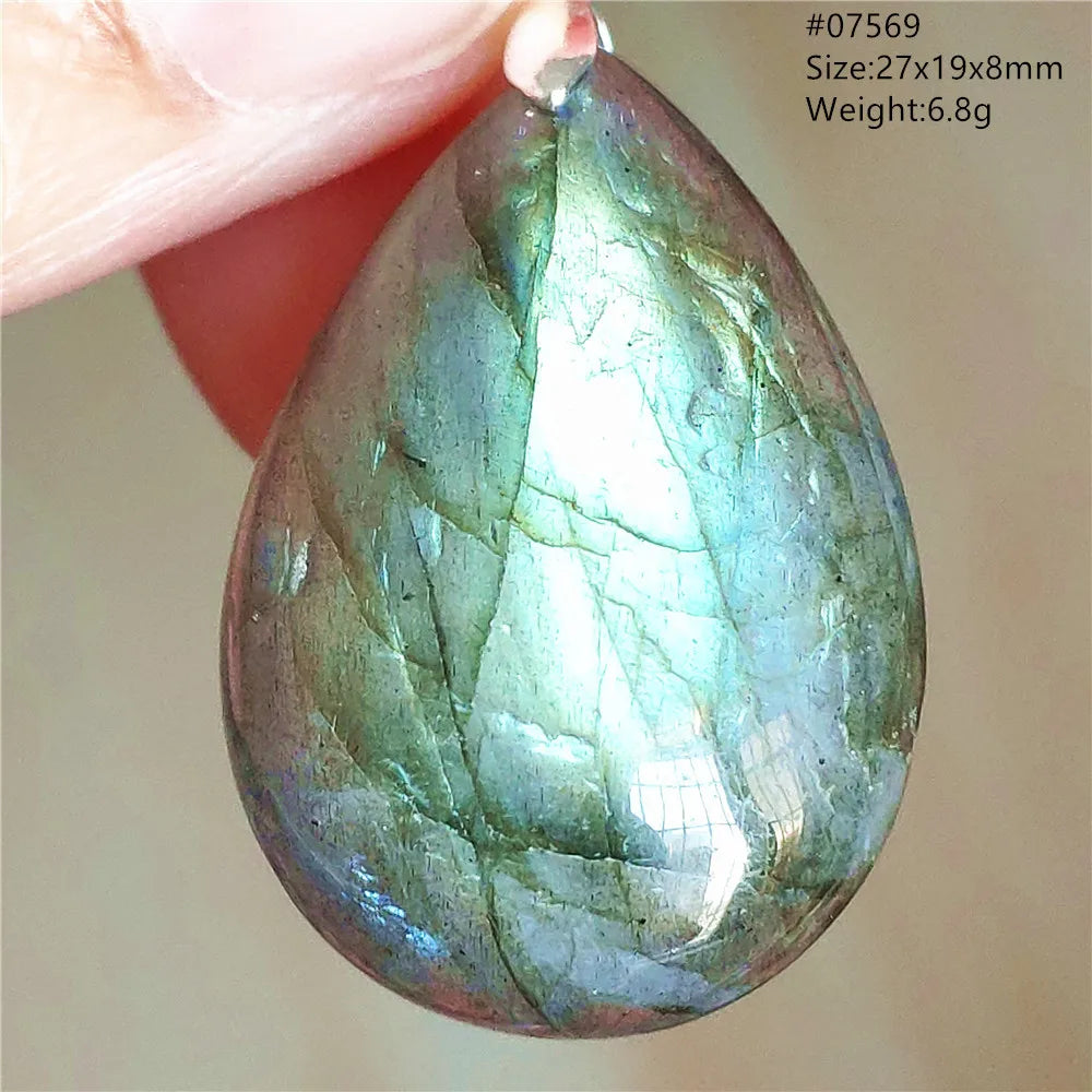 Labradorite Teardrop Pendant — A Soothing Blue Gemstone, natural styling