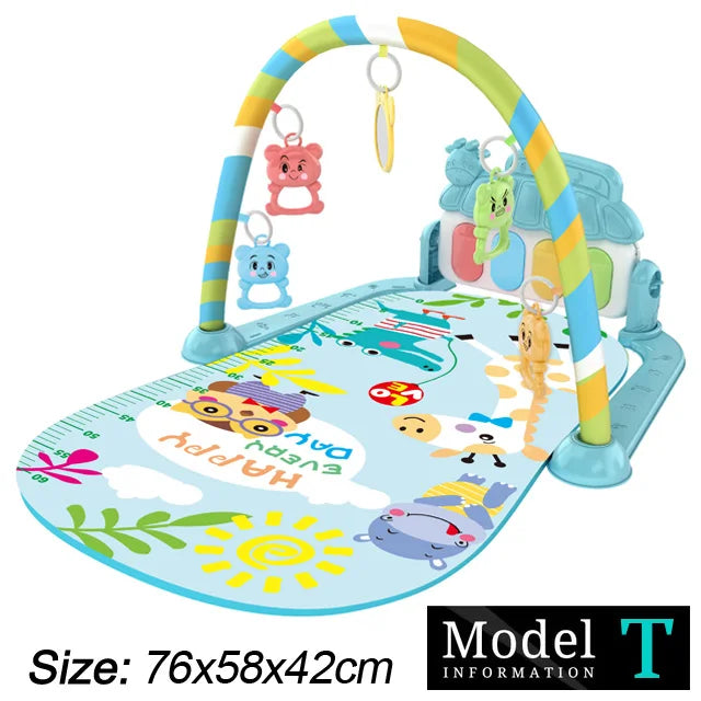 Baby Activity Gym — Musical Piano Play Mat, warm tone view