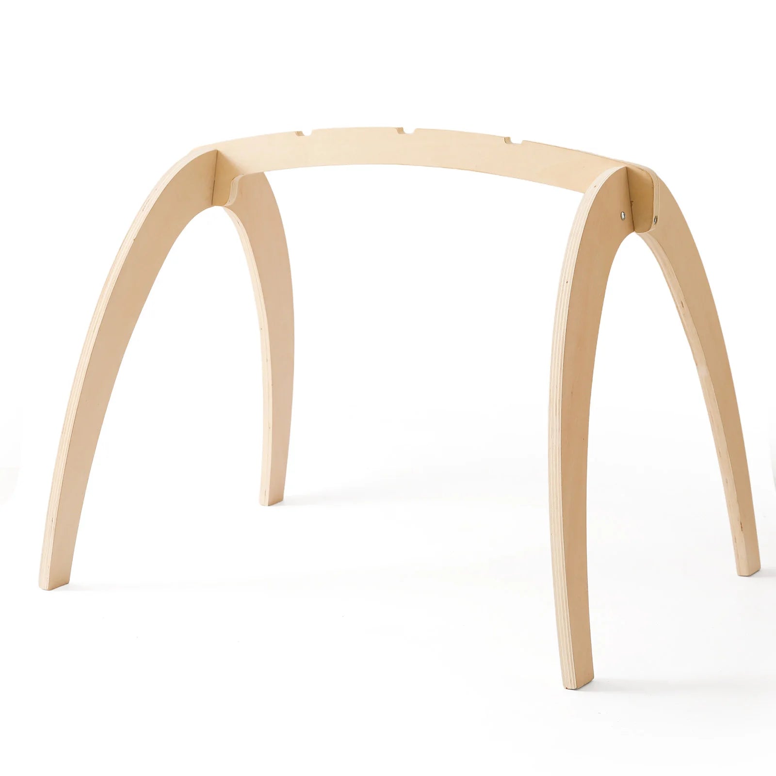 Wooden Baby Play Gym — Minimalist Sensory Decor, soft texture detail
