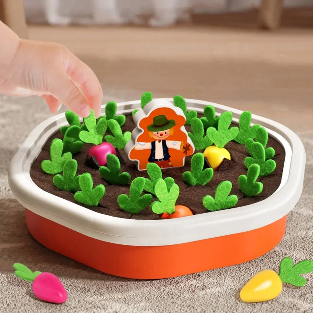 Montessori Carrot Harvest Game — Early Learning Toy