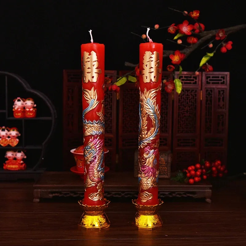 Wedding Candles — Dragon & Phoenix Unity Decor, thoughtful detail