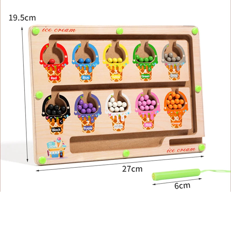 Montessori Ice Cream Maze — Gentle Skill Building, lifestyle setting