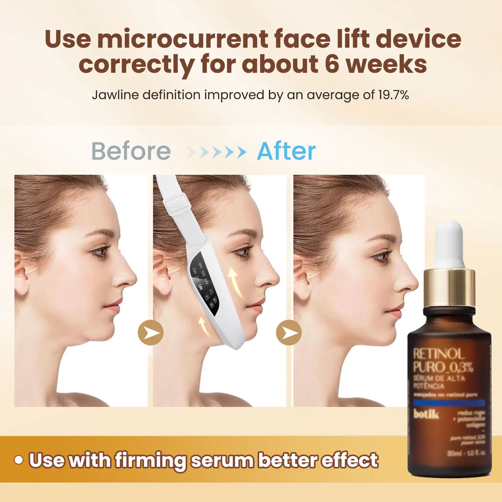 Electric V Face Lifting Device — Micro-current Firming, close-up detail