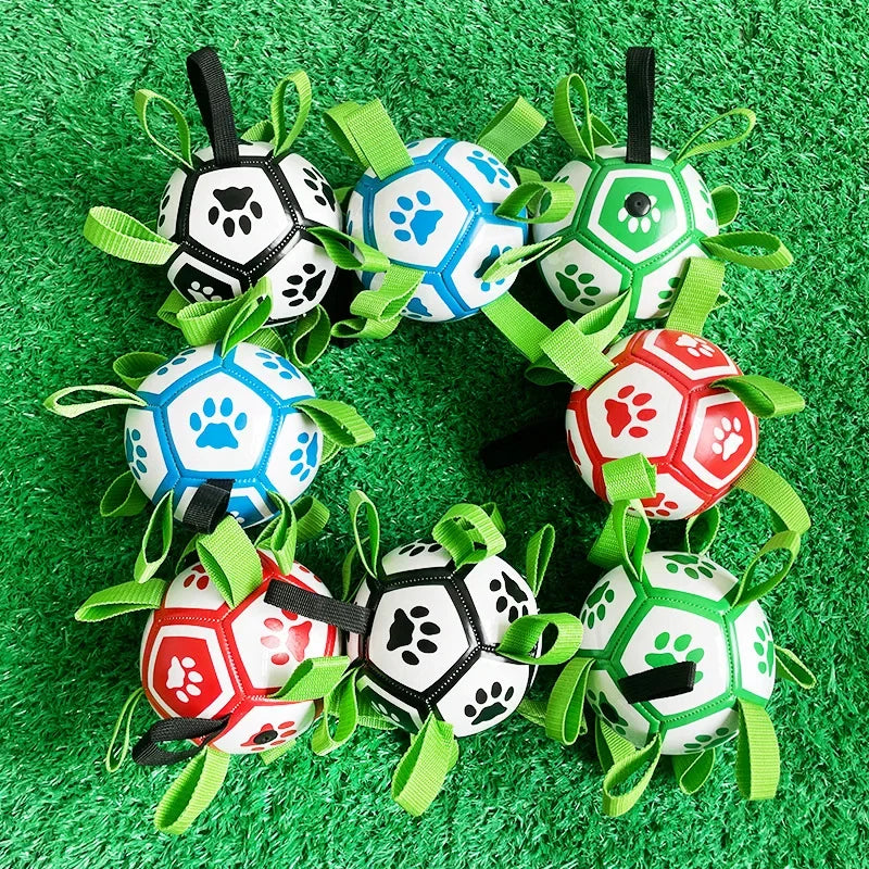 Interactive Dog Soccer Ball — 15cm with Grab Tabs, premium quality view