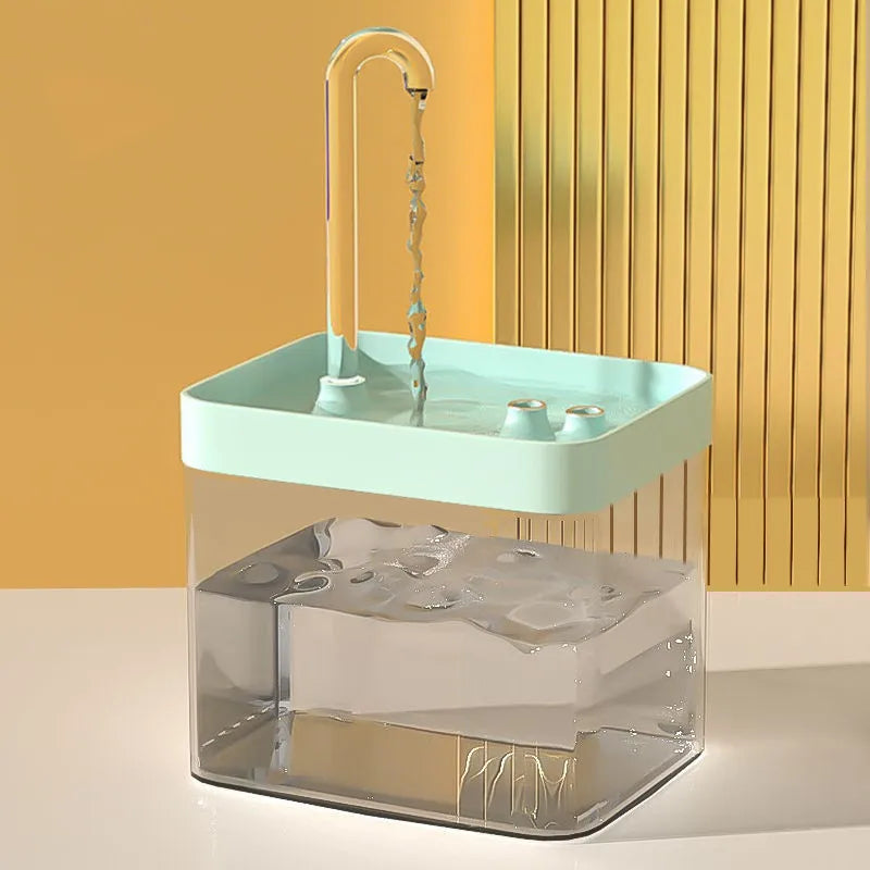 Pet Water Fountain — Ultra-Quiet 1.5L Fresh Flow, side view
