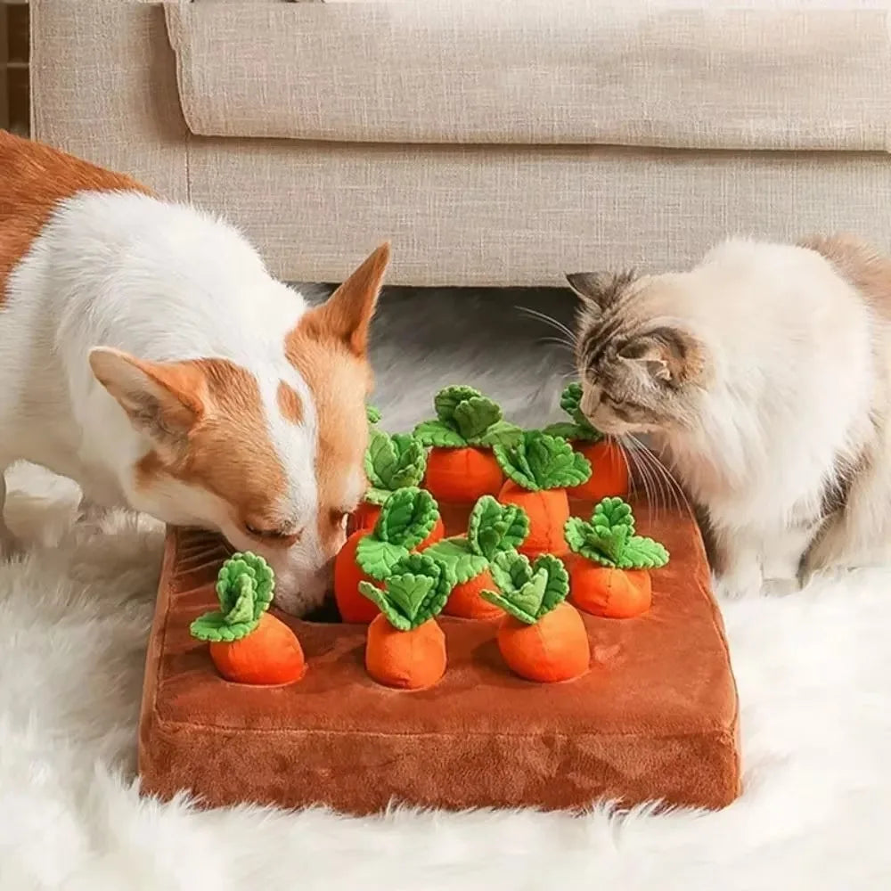 Carrot Snuffle Mat — Interactive Puzzle for Pets, alternate angle