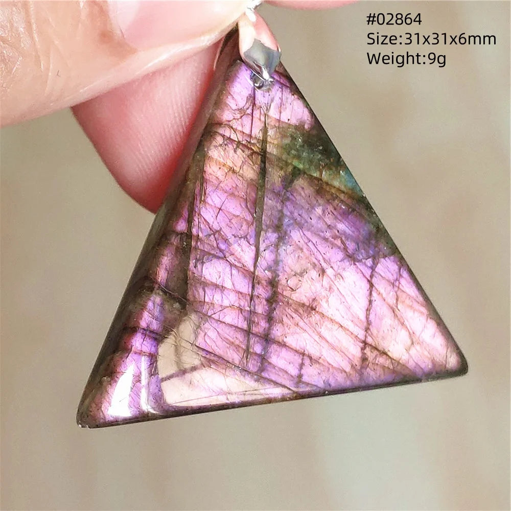 Labradorite Teardrop Pendant — A Soothing Blue Gemstone, in use