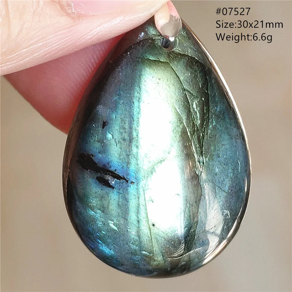 Labradorite Teardrop Pendant — A Soothing Blue Gemstone, gift-ready presentation