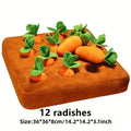 Carrot Snuffle Mat — Interactive Puzzle for Pets, side view