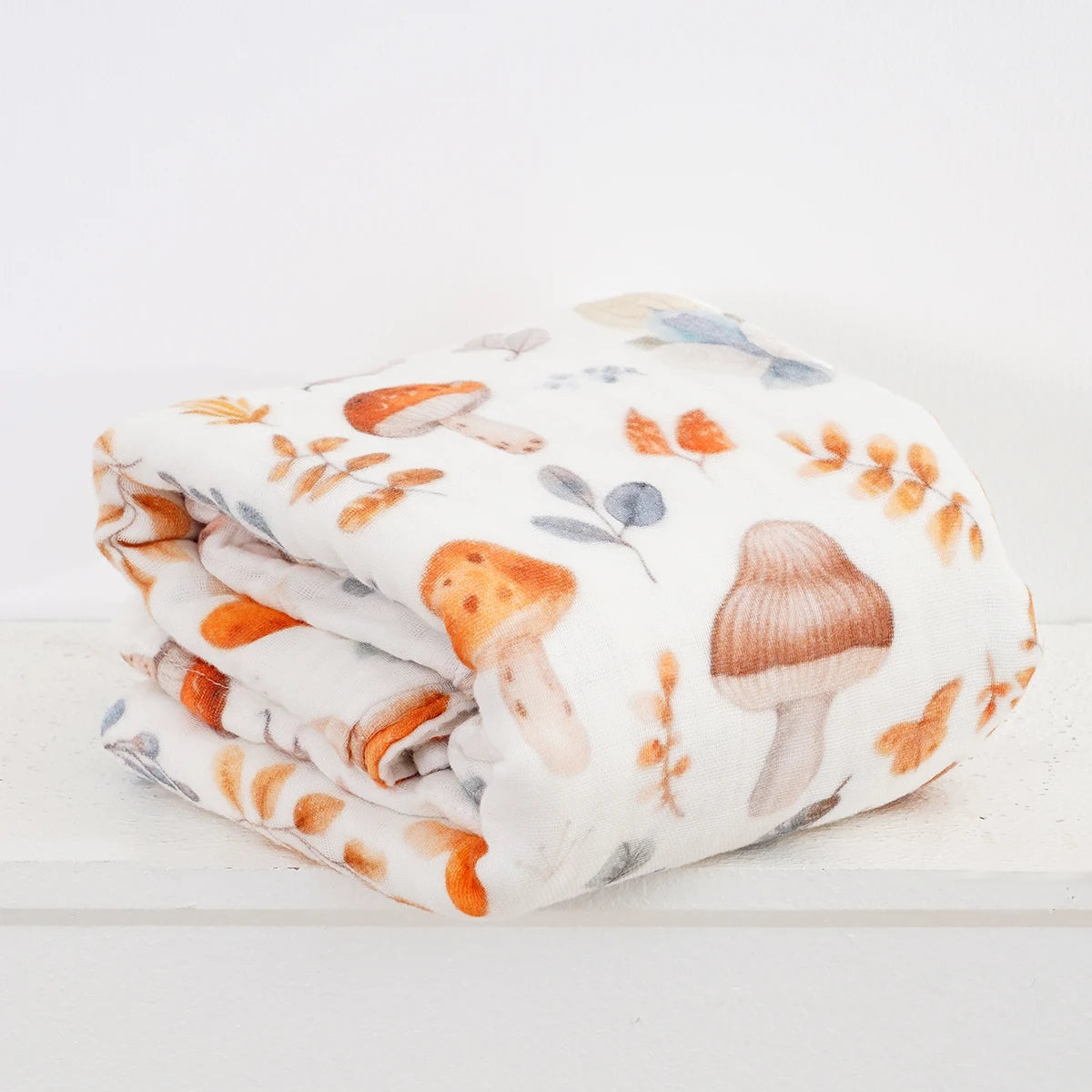 Baby Muslin Swaddle — 6-Layer Cotton Bubble Gauze, soft texture detail