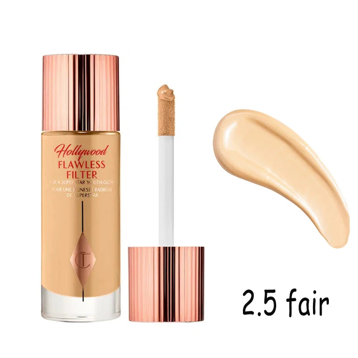 Charlotte Tilbury Liquid Filter — 5 Colors for Flawless Glow, gift-ready presentation