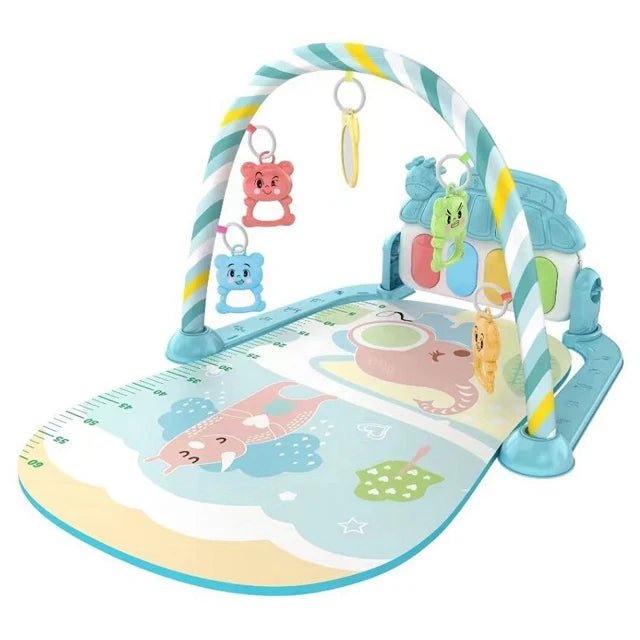 Baby Activity Piano Gym — Infant Musical Play Mat, natural styling