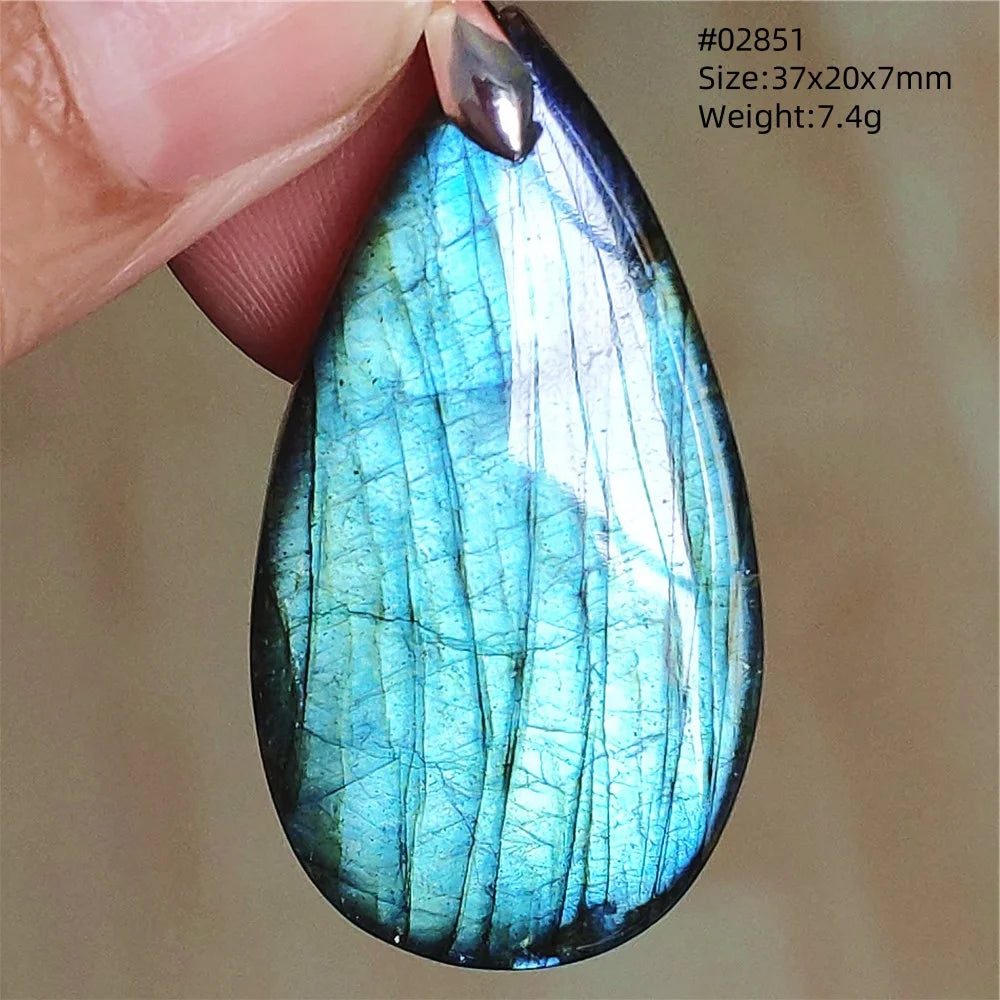 Labradorite Teardrop Pendant — A Soothing Blue Gemstone, gift-ready presentation