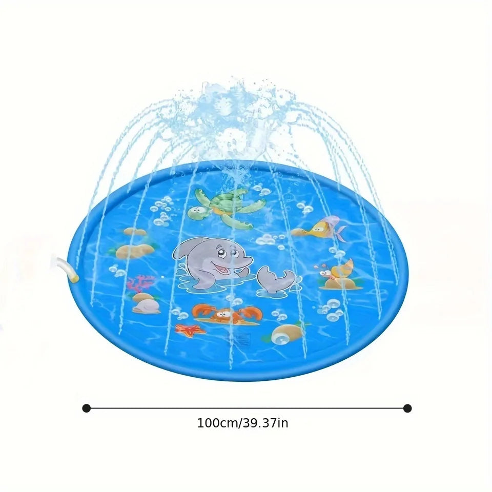 Kids Sprinkler Splash Pad — Summer Water Fun, side view
