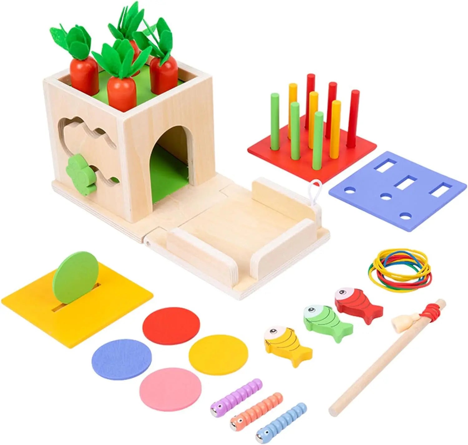 Wooden Montessori Activity Kit — Early Toddler Play, premium quality view