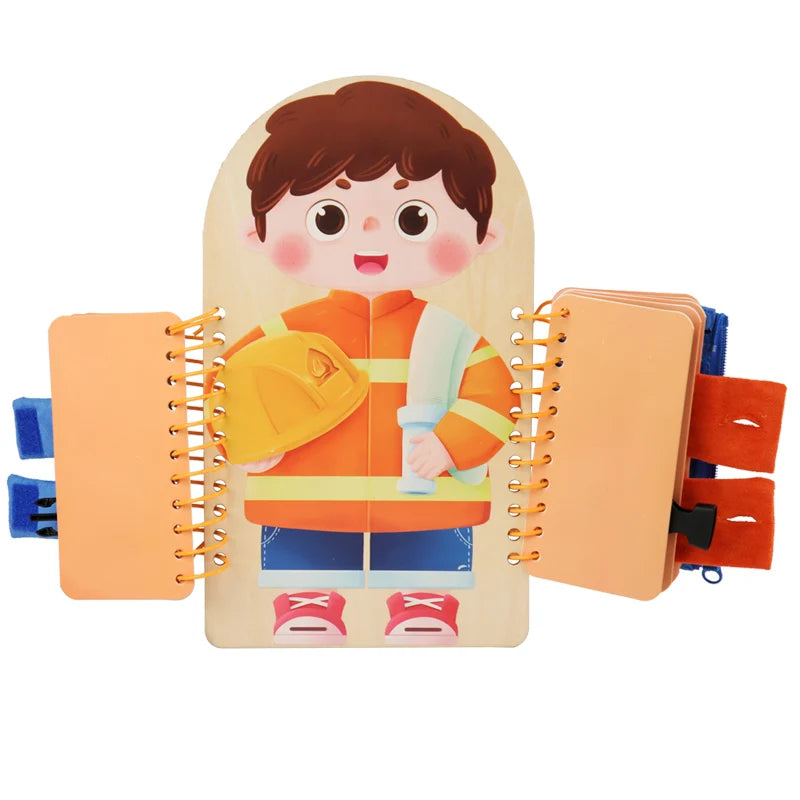 Montessori Busy Board — Toddler Dressing & Sensory Play, premium quality view