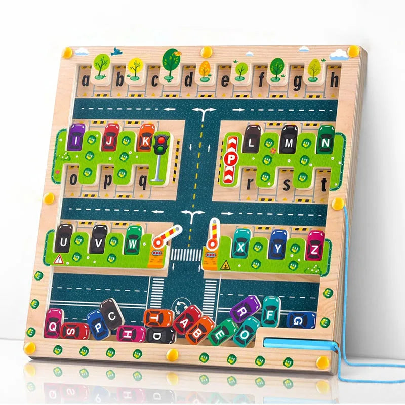 Magnetic Alphabet Maze — Montessori Skills Toy, thoughtful detail