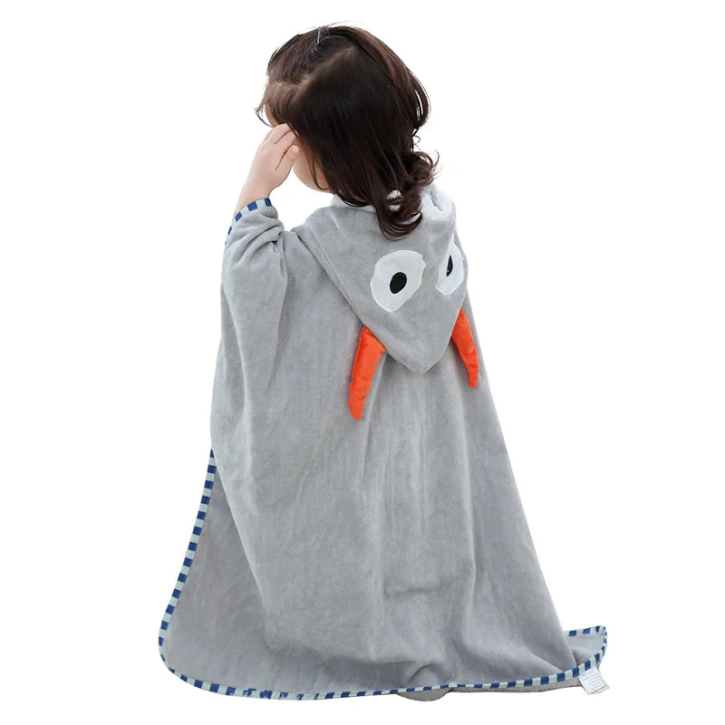 Dinosaur Hooded Poncho — Soft Cotton for Little Ones, lifestyle setting