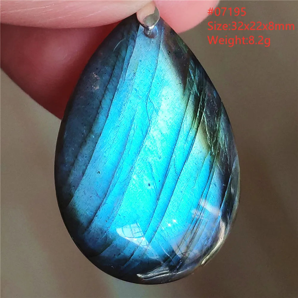 Labradorite Teardrop Pendant — A Soothing Blue Gemstone