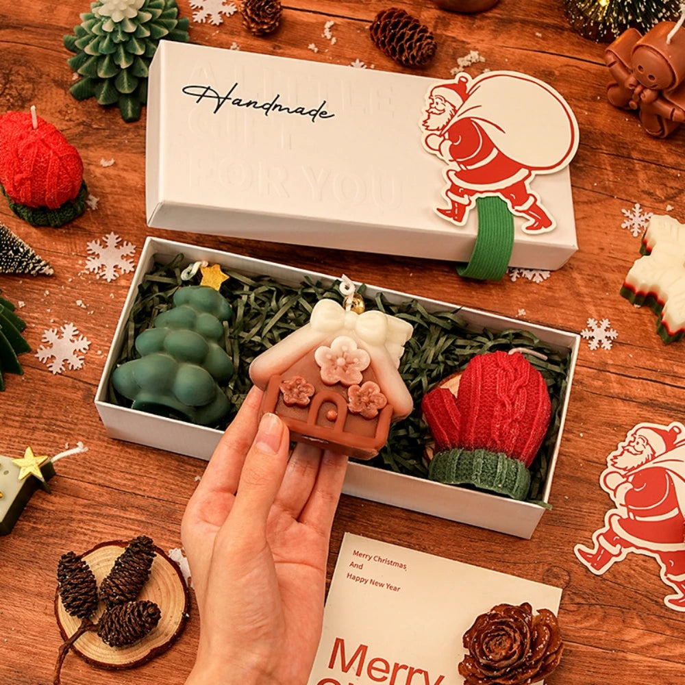 Christmas Candle Gift Set — Aromatic Holiday Decor, natural styling