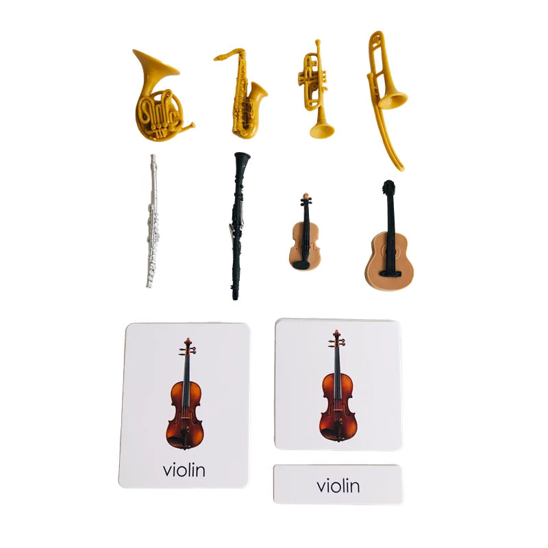 Montessori 3-Part Card Models — Child Language Learning, in use