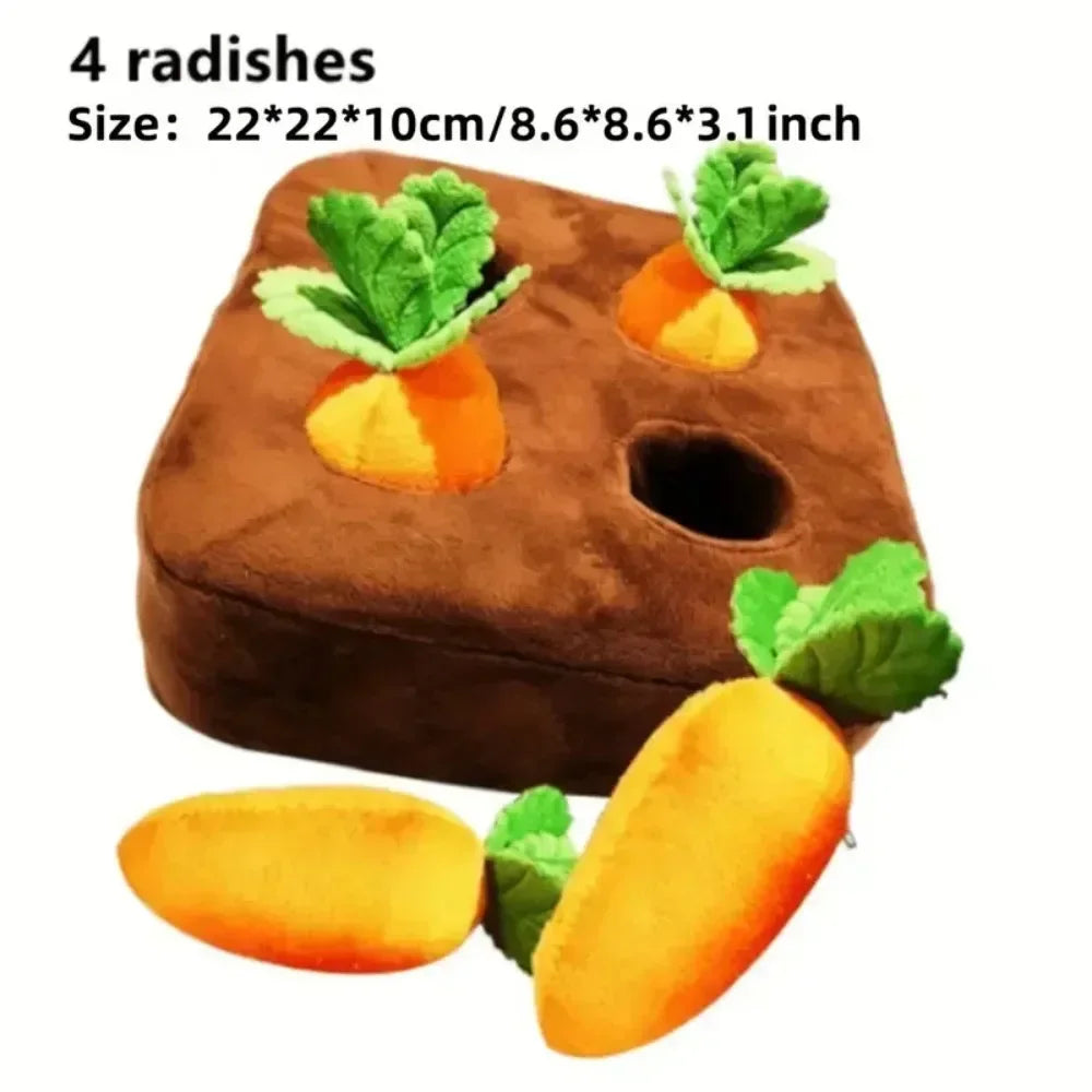 Carrot Snuffle Mat — Interactive Puzzle for Pets, soft texture detail