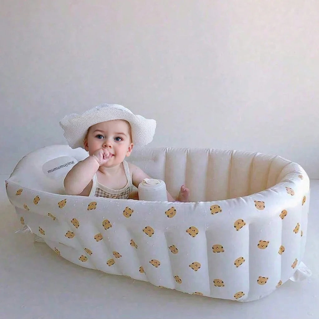 Inflatable Baby Bathtub — Gentle Bath Time, close-up detail