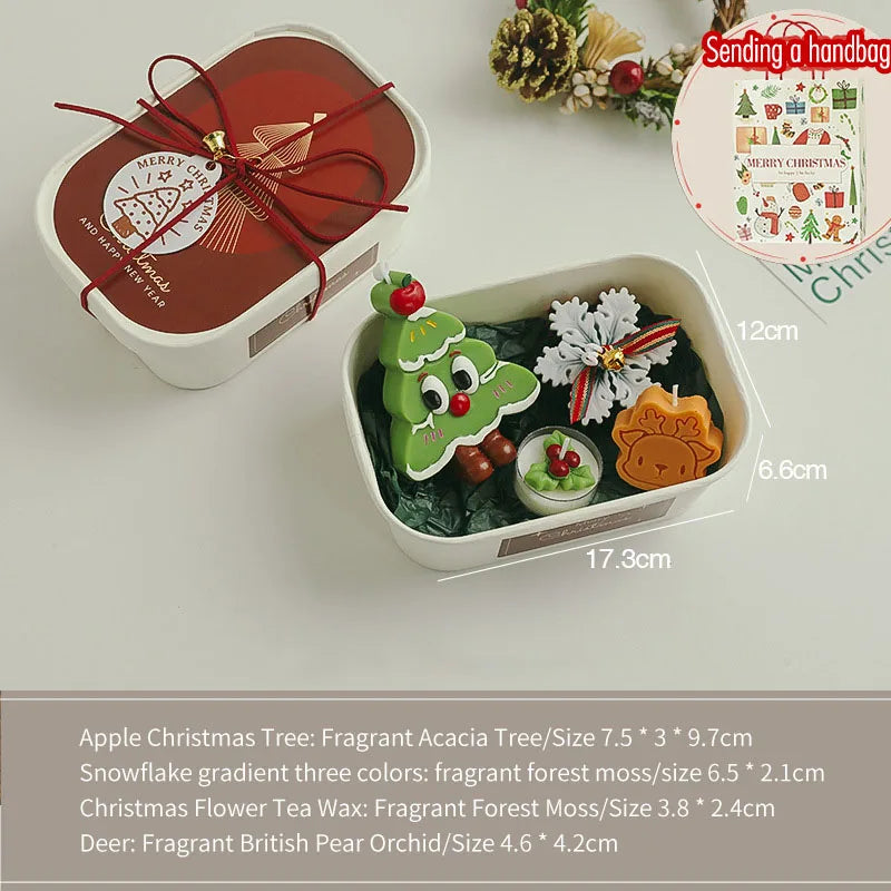 Christmas Candle Gift Set — Handmade Aroma Collection, soft texture detail